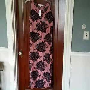 Pink and purple Loft maxi dress