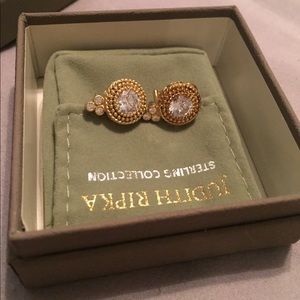 Judith Ripka 14k Gold Clad Dew Drop Earrings