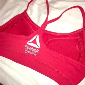 Reebok CrossFit sports bra in red