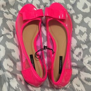 Forever 21 Bright Pink Sandal Flats