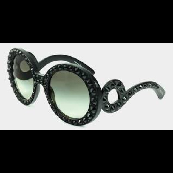 Prada Accessories - PRADA baroque precious ornate sunglasses