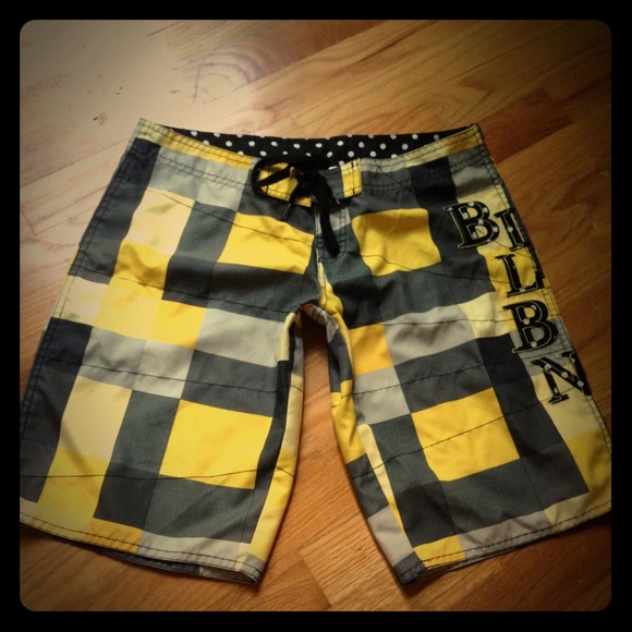 Billabong Plaid Board Shorts Juniors Sz 3