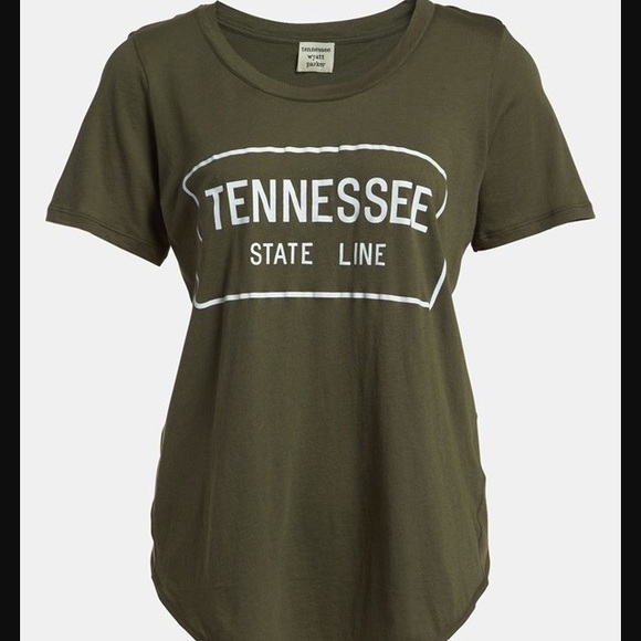 Tennessee Wyatt Parker dark green t shirt