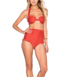 High waisted bikini set