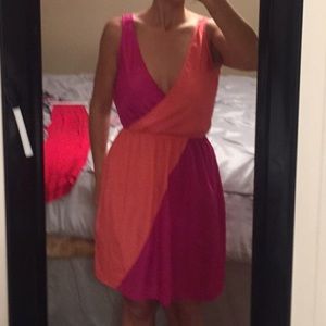 Pink and orang Eight sixty dress