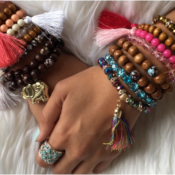 Wrap Bead Bracelets - Picture 3 of 4