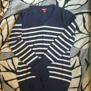 Merona striped v-neck sweater