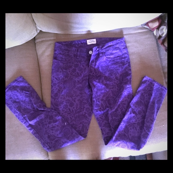 Aeropostale Purple Skinny Jeans