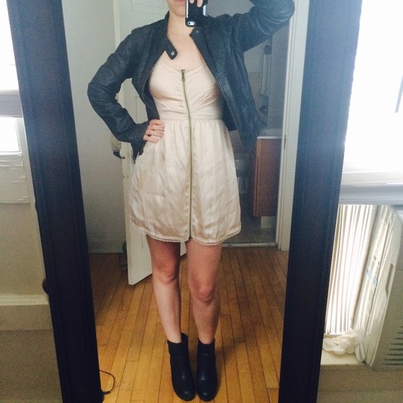 Topshop desert rose zip front slip dress - Picture 1 of 4