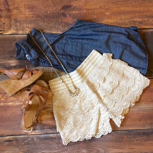 Pants - Lace & crochet summer shorts S/m m/L