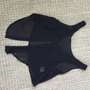 Brandy Melville sheer crop