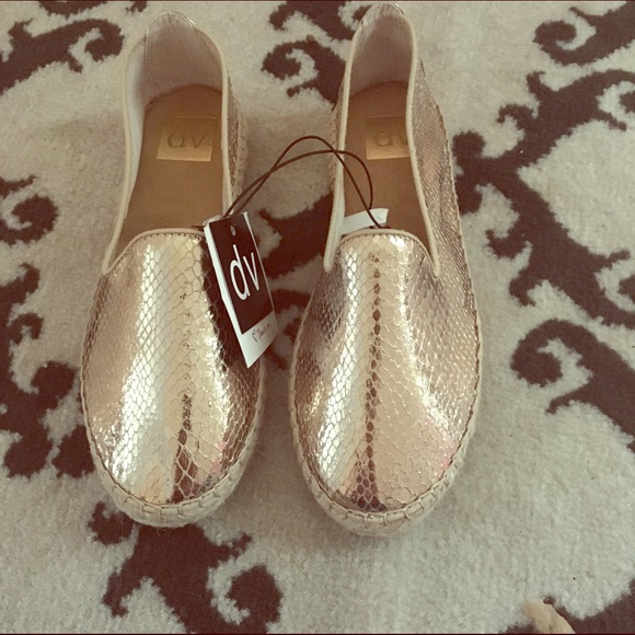 DV by Dolce Vita Shoes - NWT- gold loafers