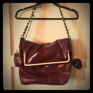 Burgundy purse