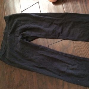 Justice black cotton leggings