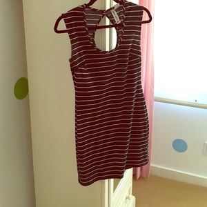 Stripped knit dress