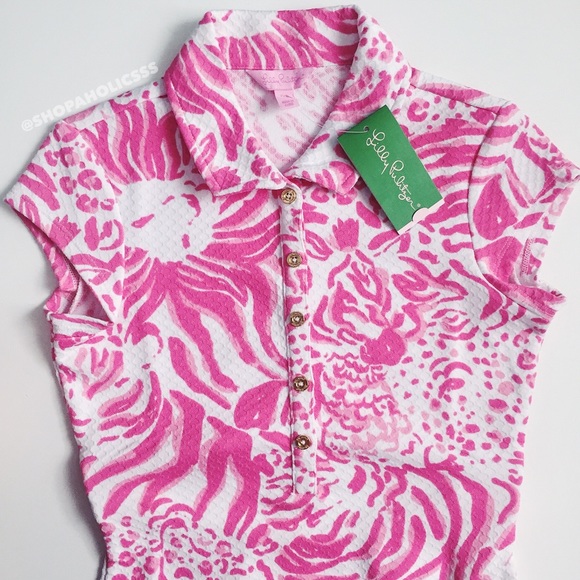 🎉 LILLY PULITZER Rayna Printed Polo Dress - Picture 2 of 4