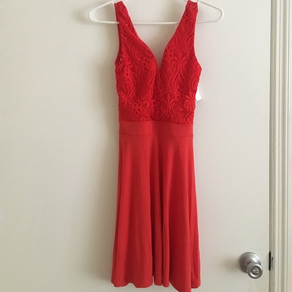 Lacey red dress