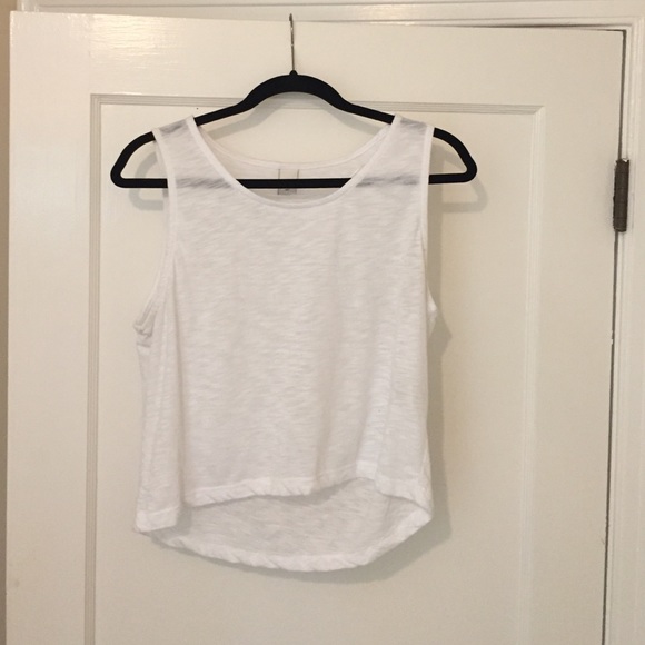 White, sheer tank top