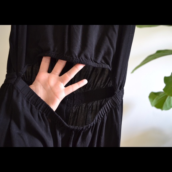 Collared Button Down Tank Dress with Back Cutout - Picture 4 of 4