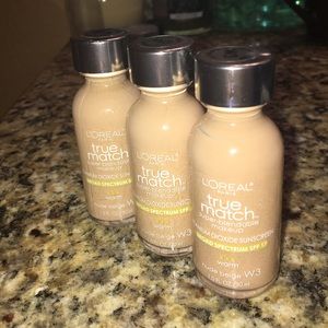 3 - 1oz bottles of Loreal True Match