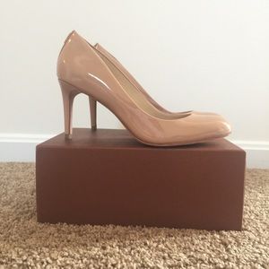 Coach rosey warm blush beige heel