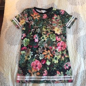 Floral jersey dress