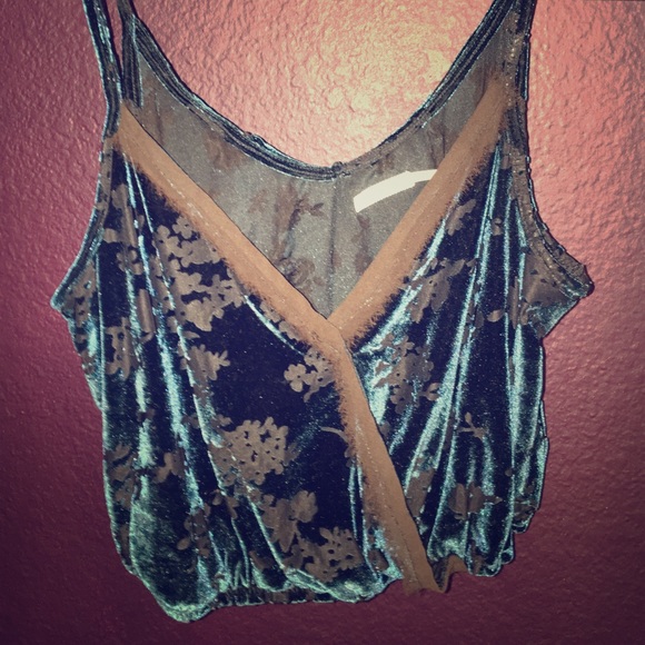 Urban Outfitters Kimchi Blue Velvet Top