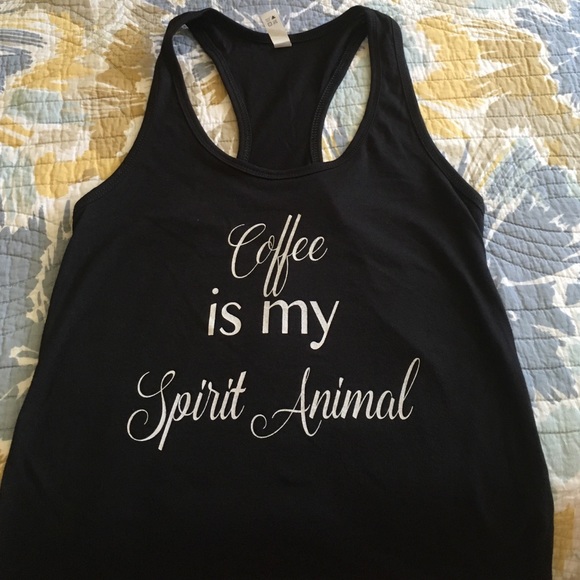 LAST ONE Coffee is my Spirit Animal Graphic Tank - Picture 2 of 4