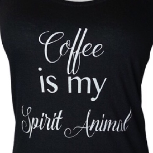 LAST ONE Coffee is my Spirit Animal Graphic Tank - Picture 4 of 4