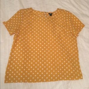 J. Crew polka dot blouse
