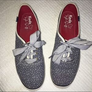 Gorgeous Navy white dots Taylor Swift Keds 9