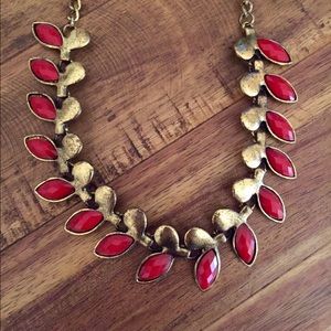 Baublebar red and gold-toned necklace