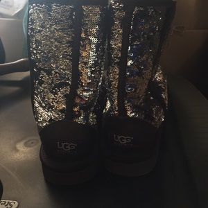 Reversible sequined Ugg boots