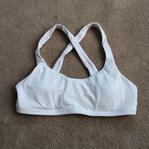 White sports bra