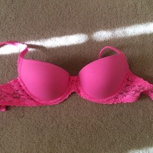 PINK push up date lace bra - 34B