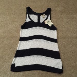 Lucky Brand Navy & White Tank