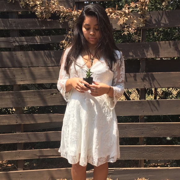 Cute white lace dress