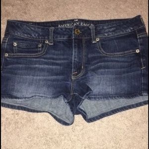 American eagle stretch denim shorts