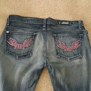 Rock & Republic Jagger Crystal jeans 28 long