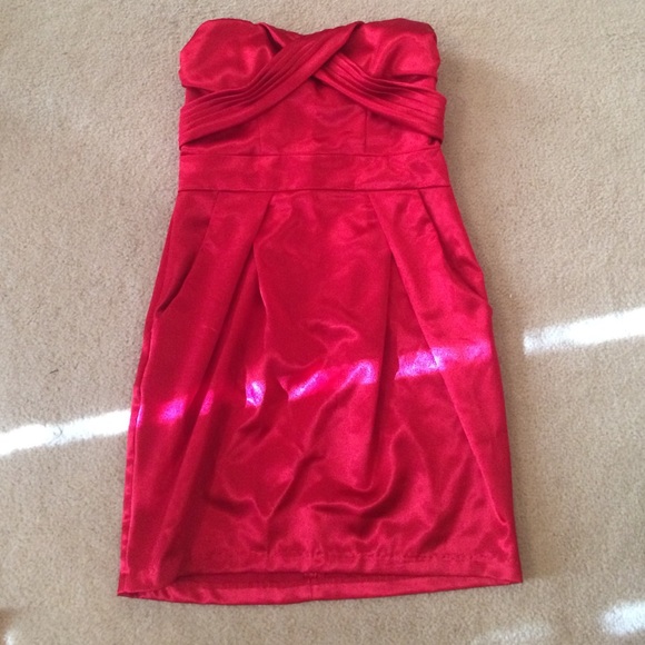 Red formal dress