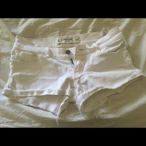 Abercrombie white shorts