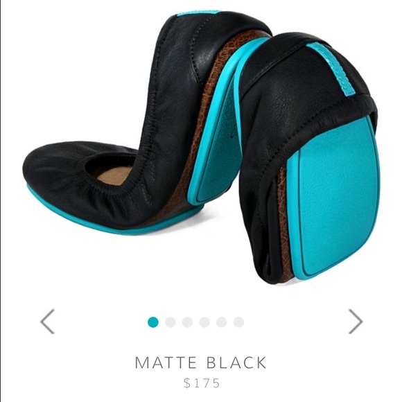 Tieks, Matte Black Italian Leather, Size 6