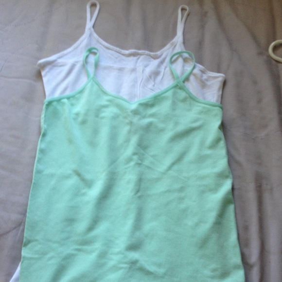 White and Mint Tops