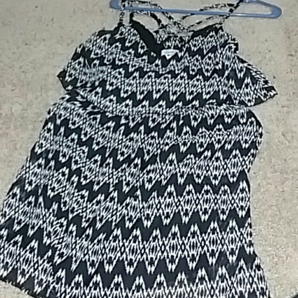 Black Aztec print dress