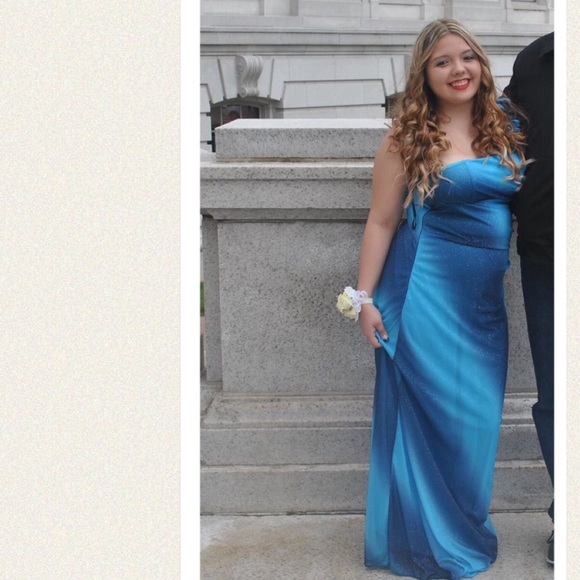 Juno long dress (blue)