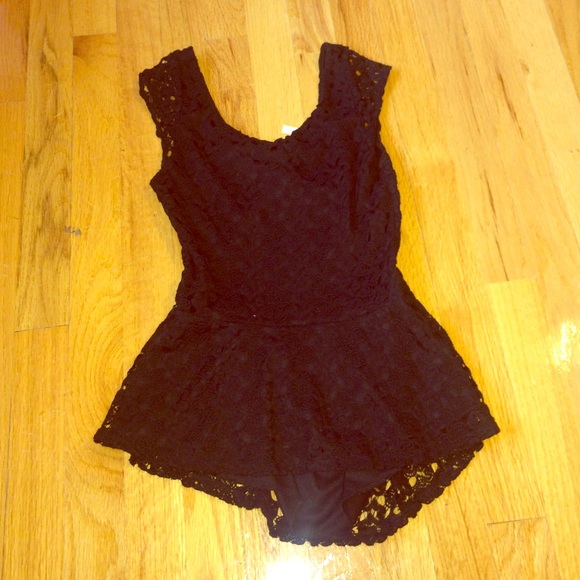 Lace Black Top