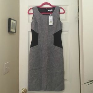 NWT Calvin Klein Gray and Black dress