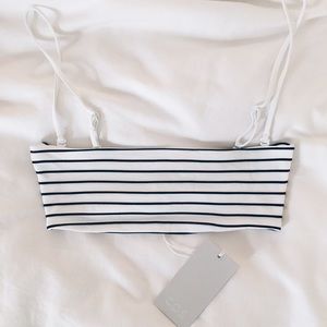 COS Bikini Top with Striped Seams
