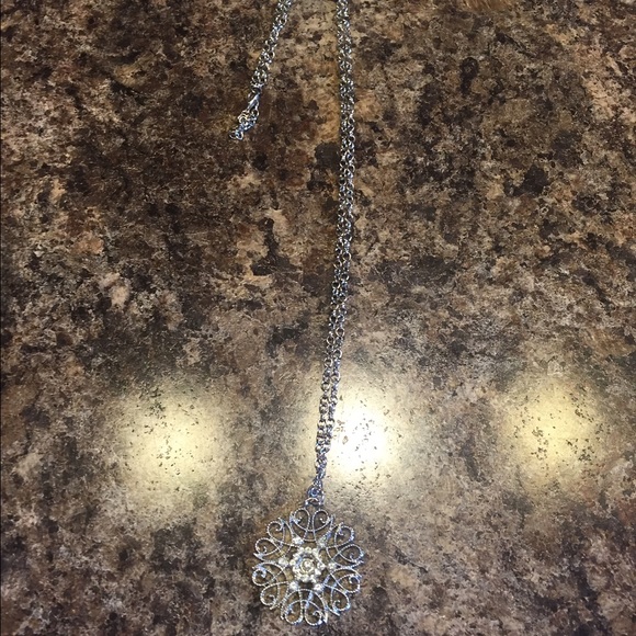 New silver necklace