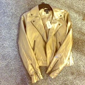 Gold Leather Jacket